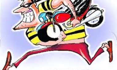 सड़क में गिरे इयरफोन को उठाने गया चालक, उधर बाइक पार