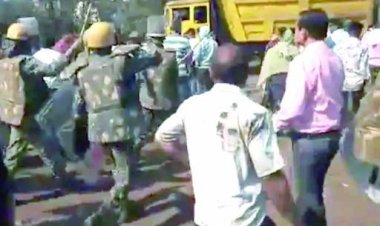 औद्योगिक क्षेत्र में प्रदूषण को लेकर ग्रामीणों ने किया चक्काजाम