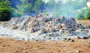 नक्सलियों ने तंदूपत्ता फड़ में की आगजनी, 60 से ज्यादा बोरी जलकर खाक