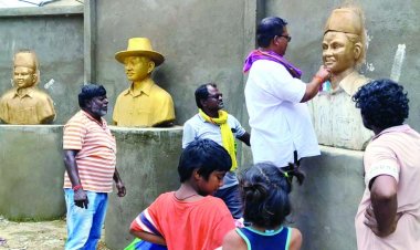 दुर्ग जिले में प्रशासन की अनदेखी और उदासीनता की वजह से महापुरुषों का हो रहा था अपमान, सामाजिक कार्यकर्ताओं ने कर दिया रंगरोगन