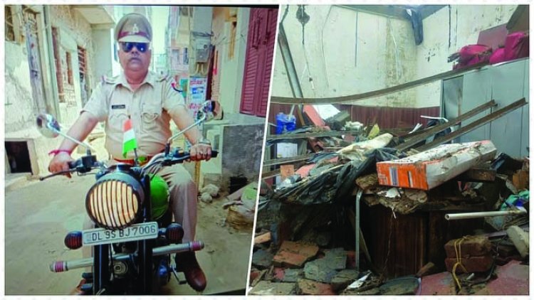 तेज बारिश के चलते छत गिरने से एसीपी कार्यालय में सो रहे दरोगा की मौत