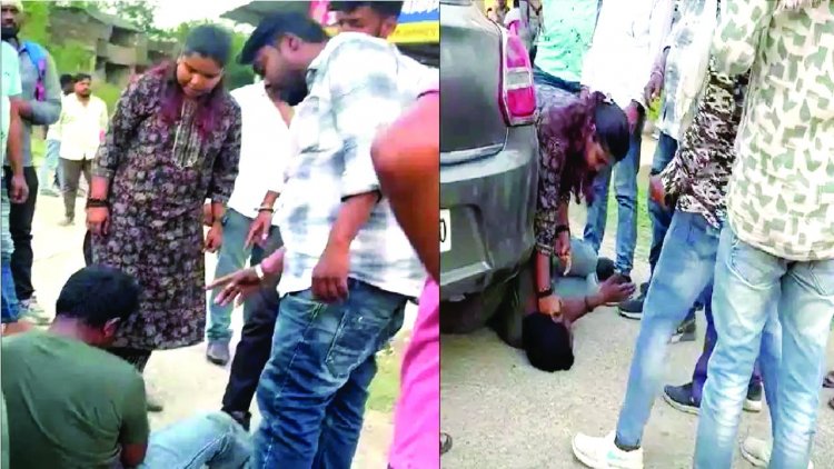 किसान से मारपीट मामले में भाजपा नेत्री सहित तीन लोगों के खिलाफ अपराध दर्ज