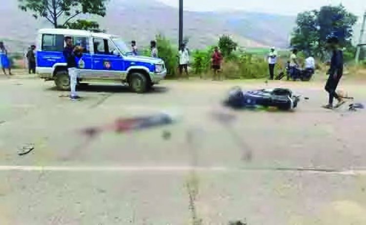 सड़क हादसे में एक युवक की मौत, एक घायल