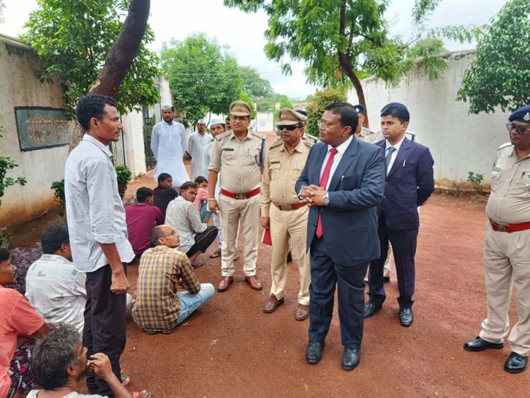 केन्द्रीय जेल दुर्ग का प्रधान जिला एवं सत्र न्यायाधीश ने किया निरीक्षण