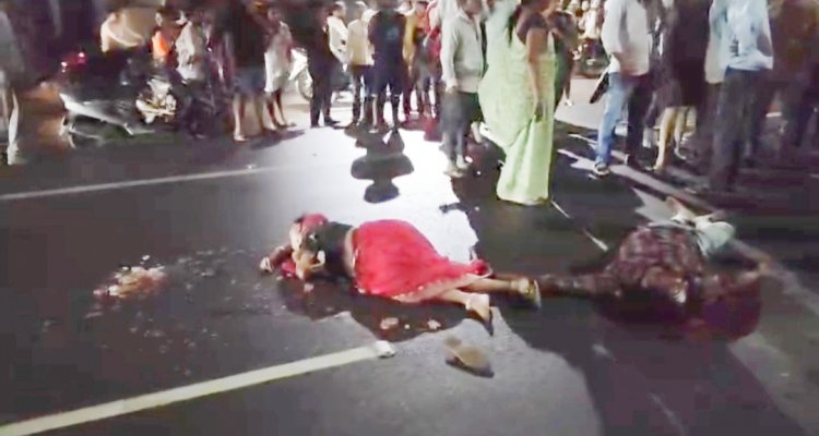 भिलाई में बड़ा हादसा, नवदंपति को ट्रक ने कुचला, मौके पर ही मौत, आक्रोशित लोगों ने किया चक्का जाम