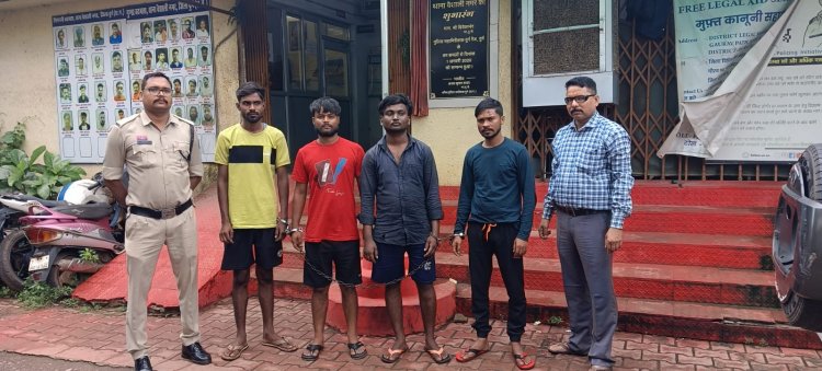 भिलाई में जानलेवा हमला! बेसबॉल और रॉड से की गई थी मारपीट, 4 आरोपी गिरफ्तार