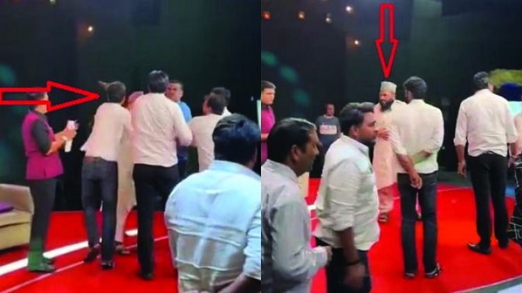 TV डिबेट में मौलाना को सपा कार्यकर्ताओं ने जड़ा थप्पड़, डिंपल यादव पर की गई टिप्पणी से मचा बवाल