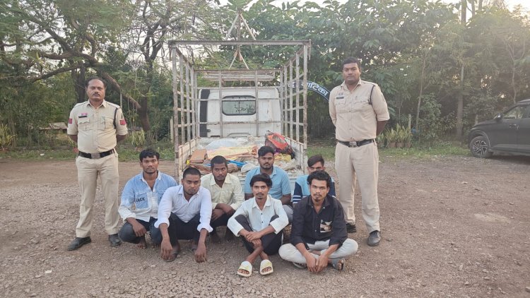 रसमड़ा इंडस्ट्रियल एरिया में 6 लाख की कॉपर तार चोरी का खुलासा, 7 आरोपी गिरफ्तार