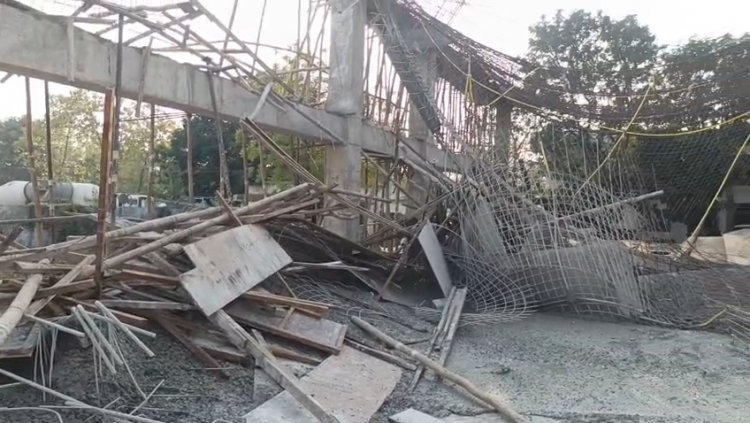 भिलाई के निर्माणाधीन मेडिकल कॉलेज में बड़ा हादसा, छज्जा गिरने से 9 मजदूर घायल