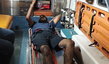 ओवरब्रिज से रेलवे ट्रैक पर कूदा भिलाई निगम का सफाई कर्मी, डायल-112 टीम ने बचाई जान