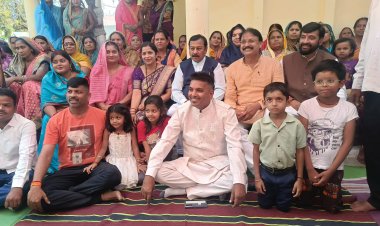 सांसद बघेल ने संतोषी पारा में किया डोम शेड का भूमि पूजन किया