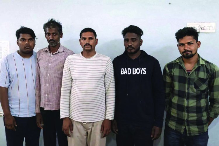 5 जुआरी रंगे हाथ गिरफ्तार