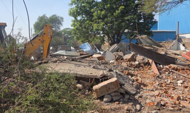 अवैध अफीम खेती मामले से जुड़े लोगों पर कार्रवाई, भाजपा नेता के ठिकानों चला बुलडोजर