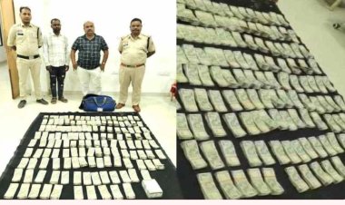 वाहन चेकिंग के दौरान बड़ी कार्रवाई, ओडिशा से आ रही कार से 75 लाख नकद बरामद