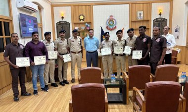डायल-112 की तत्परता से बचीं कई जिंदगियां, उत्कृष्ट कार्य करने वाले पुलिसकर्मी सम्मानित