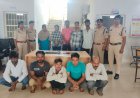 वैशाली नगर पुलिस का जुआ फड़ पर छापा, 10 आरोपी गिरफ्तार
