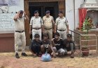आईटीआई बॉयज हॉस्टल के पास गांजा बेचने वाले 4 तस्कर गिरफ्तार, ढाई किलो से अधिक गांजा जब्त