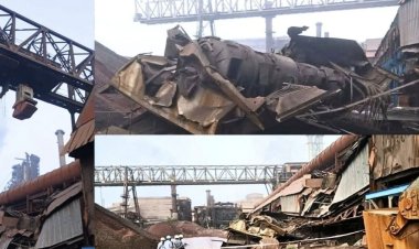 भिलाई स्टील प्लांट में बड़ा हादसा, 50 फीट से गिरा क्रेन केबिन, ठेका मजदूर गंभीर