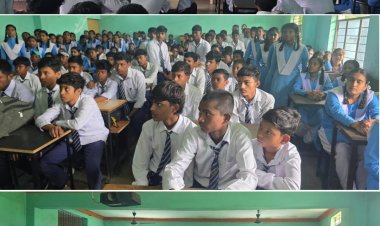 स्कूल पहुंची धमतरी पुलिस, विद्यार्थियों को दिया सुरक्षित जीवन का पाठ