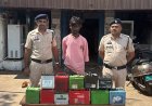 ऑटो और मालवाहक वाहनों की बैटरी चुराने वाला शातिर चोर गिरफ्तार, 15 बैटरियां बरामद