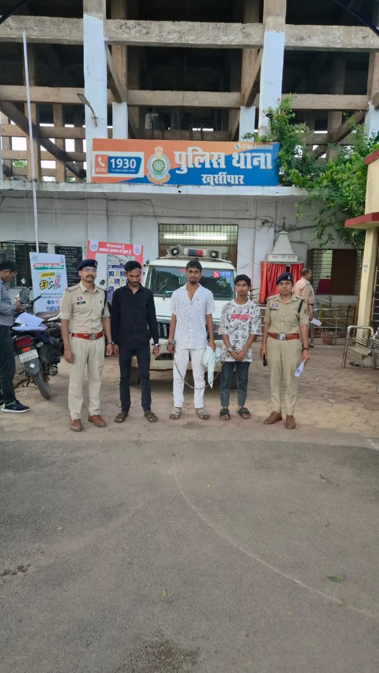 फैक्ट्री की दीवार फांदकर कॉपर केबल चोरी,5 नाबालिग सहित 7 गिरफ्तार