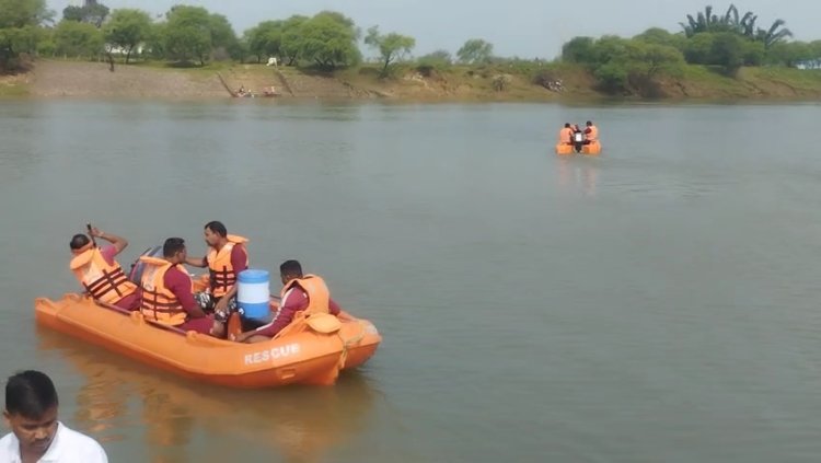 शिवनाथ नदी में डूबे युवक की तलाश रविवार को भी जारी