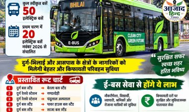 भिलाई को मिली 50 इलेक्ट्रिक बसों की सौगात, नवंबर से सड़कों पर दौड़ेंगी 20 ई-बसें