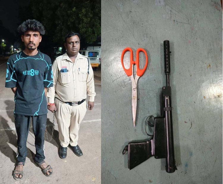 एयर गन दिखाकर आहाता के गल्ले से 5,400 रुपये लूटे, आरोपी गिरफ्तार