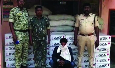 13 लाख रुपए की व्हिस्की के साथ  युवक पकड़ाया