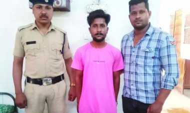 धारदार हथियार के साथ पकड़ा गया बदमाश