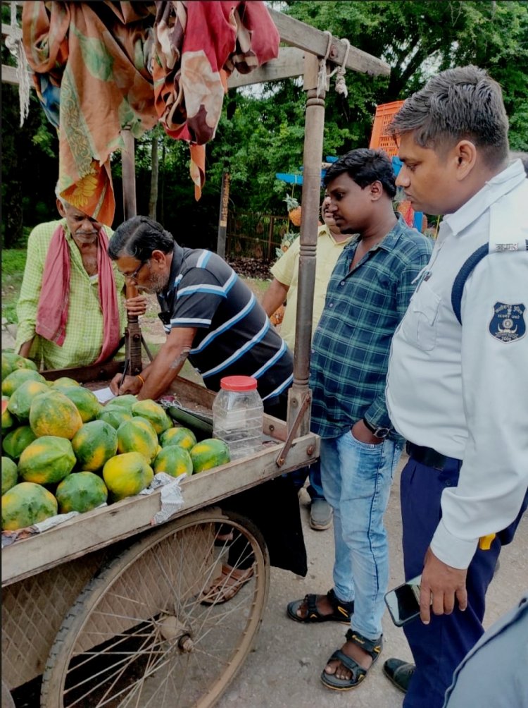 आज चेतावनी देकर 100 रू वसूला जुर्माना, कल से देना होगा 2000 रु