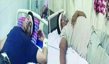 बीजेपी और कांग्रेस नेता के बीच चले लाठी-डंडे, दोनों घायल