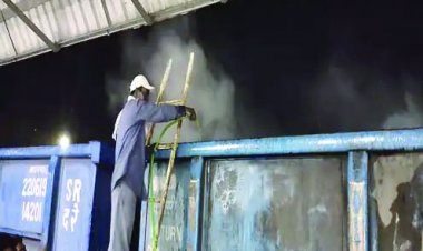 20 किमी तक दौड़ाई जलती मालगाड़ी