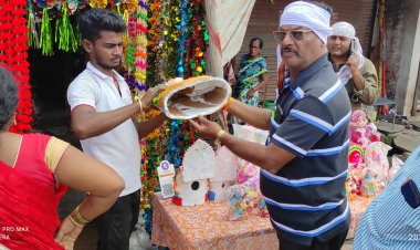 खबर का असर: प्लास्टर ऑफ पेरिस की मूर्ति बेचने वालों पर खानापूर्ति की कार्रवाई
