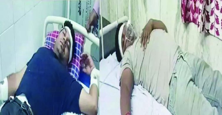 बीजेपी और कांग्रेस नेता के बीच चले लाठी-डंडे, दोनों घायल