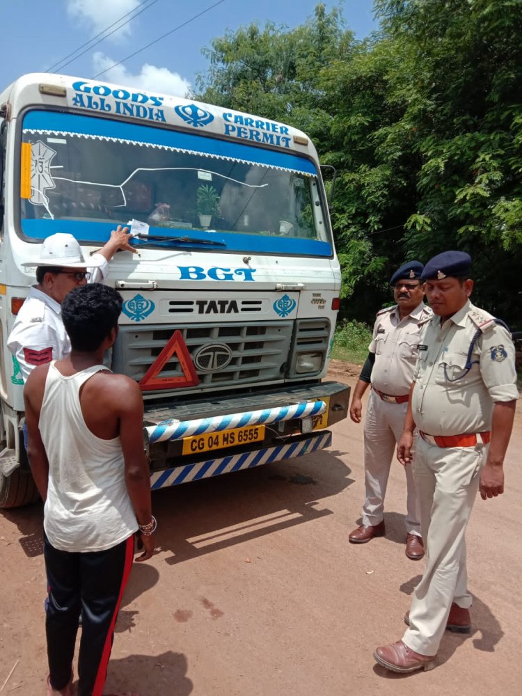 दुर्ग पुलिस ने तीसरे दिन भी की 376 वाहनों पर ताबड़तोड़ कार्रवाई,