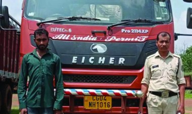 38 पशुओं के साथ तस्कर पकड़ा गया