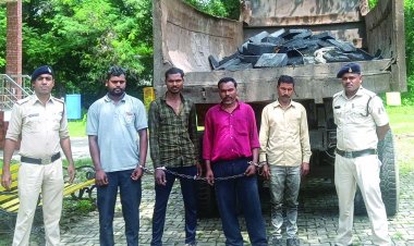 चोरी की नियत से बीएसपी प्लांट के झाडिय़ों में छिपा रखा था लोहा, 10 लाख के माल सहित चार गिरफ्तार