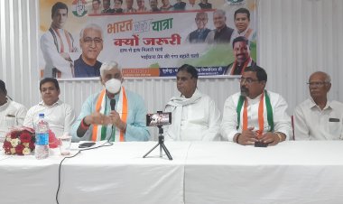 देश में व्याप्त समस्याओं को लेकर निकाली गई भारत जोड़ो पदयात्रा- टीएस सिंह देव