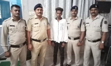 बच्चे का अपहरण कर एक लाख की फिरौती मांगने वाले आरोपी को खुर्सीपार पुलिस ने किया गिरफ्तार