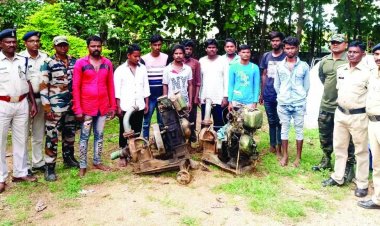 वाटर मोटर पंप चोरी करने वाले गिरोह का पर्दाफाश, 10 आरोपी गिरफ्तार