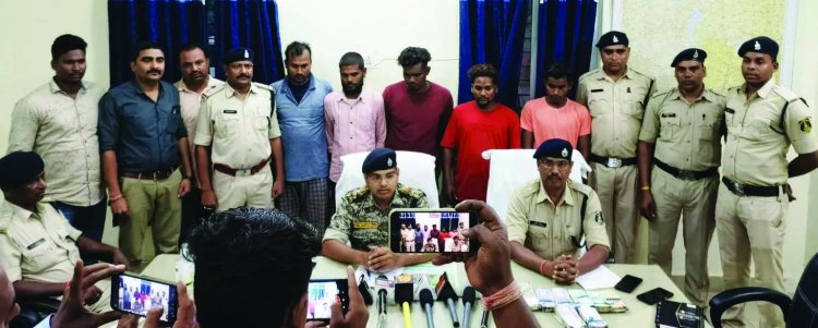 शराब भठ्ठी में हुए लाखों रुपए और शराब चोरी का खुलासा, 2 कर्मचारी सहित 5 आरोपी गिरफ्तार 