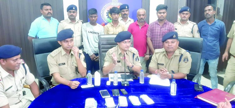 भिलाई में किराना व्यापारी से हुए 3 लाख रुपए लूट का खुलासा, ड्रायवर निकला मास्टर माइंड, 4 गिरफ्तार
