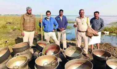 अवैध शराब के खिलाफ पुलिस व आबकारी विभाग की संयुक्त कार्रवाई