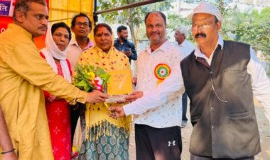 दिव्यांग जनों का सम्मान कर जरूरत की सामग्री का किया वितरण