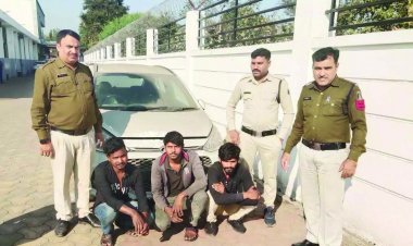 सर्विसिंग के लिए आई कर हो गई थी चोरी: हुंडई शो रूम के सुपरवाइजर, सिक्यूरिटी इंचार्ज सहित 3 गिरफ्तार