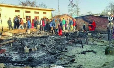 झुग्गी में लगी भीषण से चार प्रवासी बच्चे जिंदा जले