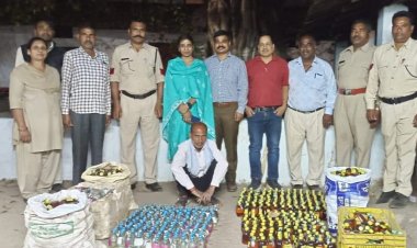 आबकारी विभाग दुर्ग ने 178.92 बल्क लीटर मदिरा किया जब्त