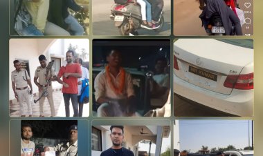 सोशल मीडिया पर आये वीडियो फोटो के आधार पर 66 वाहन चालकों के विरुद्ध की गई कार्रवाई