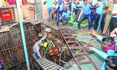 बालेश्वर महादेव झूलेलाल मंदिर में चला बुलडोजर, बावड़ी ढहने से हुई थी 36 लोगों की मौत
